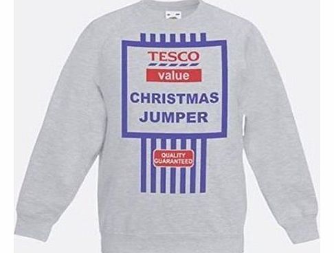 The Dragons Den Grey Tescos Value Christmas Jumpers Sweatshirt Funny Gift Idea [large]